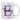 Name mit Buchstabe - Perlmutt Glitzertasse
