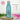 Wenn du schwarz siehst, streu Glitzer drauf, dann geht´s! - Flasche #flaschenfarbe_tuerkis