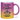 Leg dich niemals mit einem camper an - Glitzertasse #tassenfarbe_violettgold