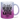 Du bist heißer als mein Kaffee - Glitzertasse #tassenfarbe_silberviolett