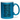 Kaffee redet nicht, Kaffee jammert nicht, Kaffee macht einfach seinen Job! Ich mag Kaffee! - Glitzertasse #tassenfarbe_blau
