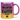 Traue keinem Richter, der heute noch keinen Kaffee hatte - Glitzertasse #tassenfarbe_violettgold