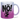 Nö! Katze - Glitzertasse #tassenfarbe_silberviolett