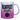 Kaffee, weil Koks ungesund ist - Glitzertasse #tassenfarbe_silberviolett