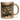 Vorsicht: Ich bin zu fett, um wegzurennen – ich kämpfe - Glitzertasse #tassenfarbe_dunkel-gold
