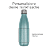 Personalisierte Glitzer Trinkflasche aus Edelstahl mit Wunschtext