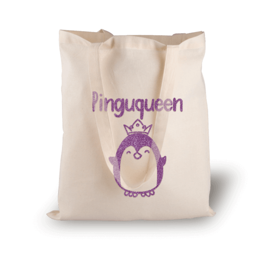 Pinguqueen - Glitzer Einkaufstasche