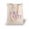 Wine not - Glitzer Einkaufstasche