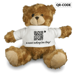 QR Code Teddybär für Valentinstag