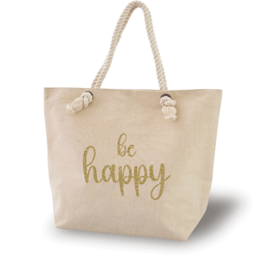 Be happy - Strandtasche