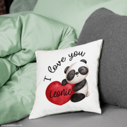 I Love you - Personalisiertes Kissen mit Pandabär